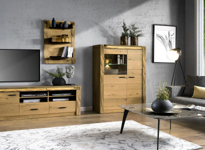 Modernes Design Wohn Wand Wohnzimmer Sideboard RTV Regal Vitrine